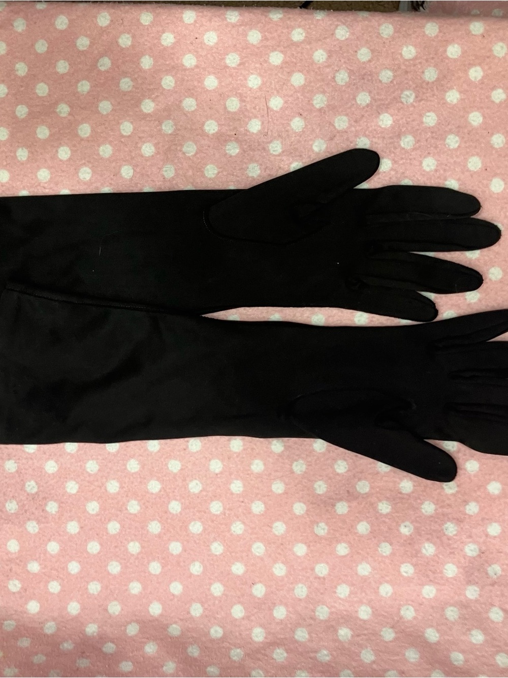 Vintage Faux Suede Gloves M - Picture 10 of 11